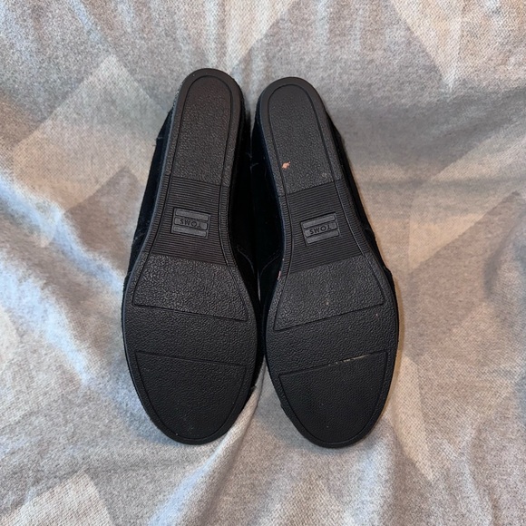Tom’s wedge bootie black suede size 9.5 - Picture 3 of 5
